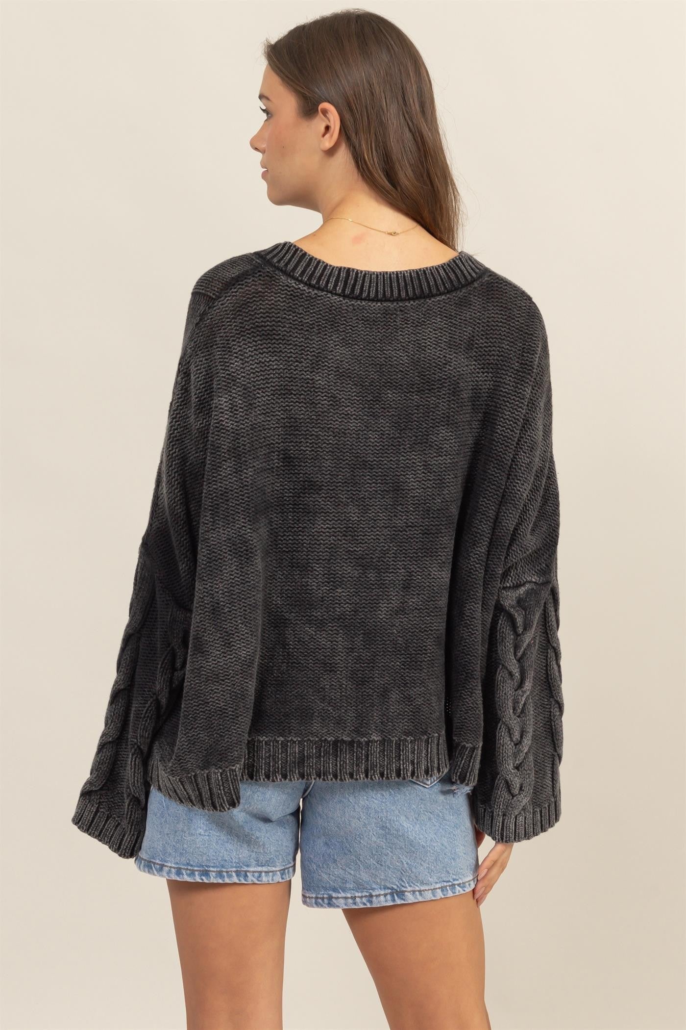 【COSYHARU】Swed V-neck loose fit knitwear COSYHARU】Swed V-neck loose fit knitwear COSYHARU (コシハル