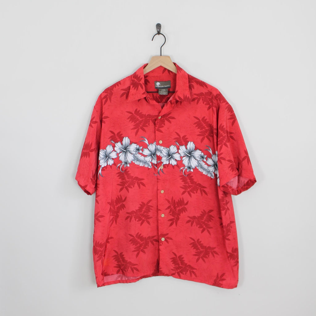 Reyn Spooner Shirt Hawaiian Hibiscus Vintage XL Button Up Designer Clothing