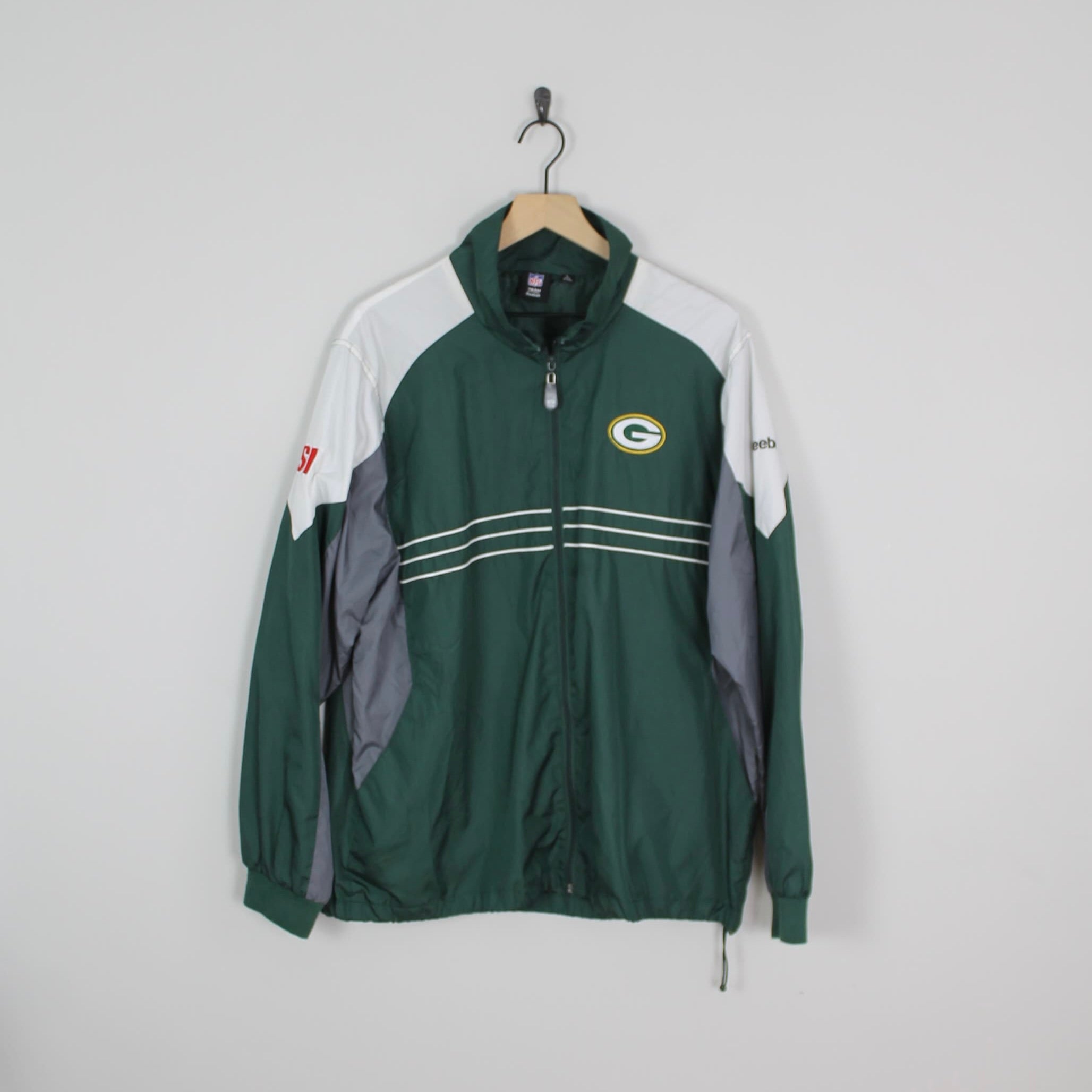 Vintage 90s Red and Green, World Famous Sports, Southwestern Patterned  Fleece, Size XL, Fleece Zip, Fleece Sweatshirt, Fleece Top